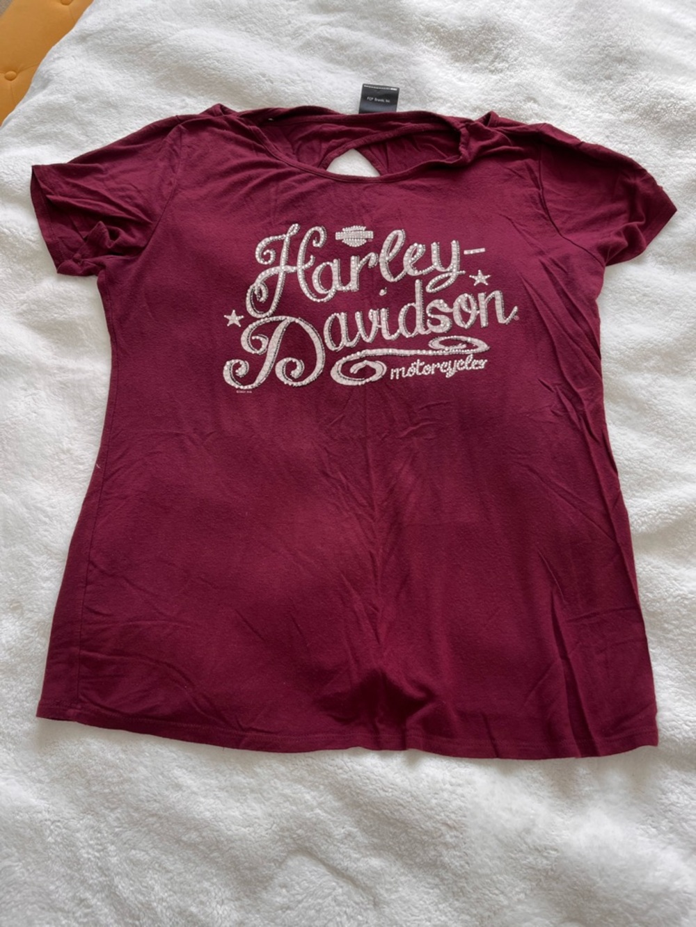 Harley-Davidson Women's Burgundy Short-Sleeve Graphic Tee